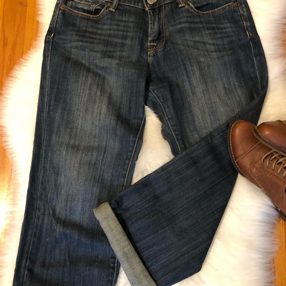Lucky Brand crop jeans.